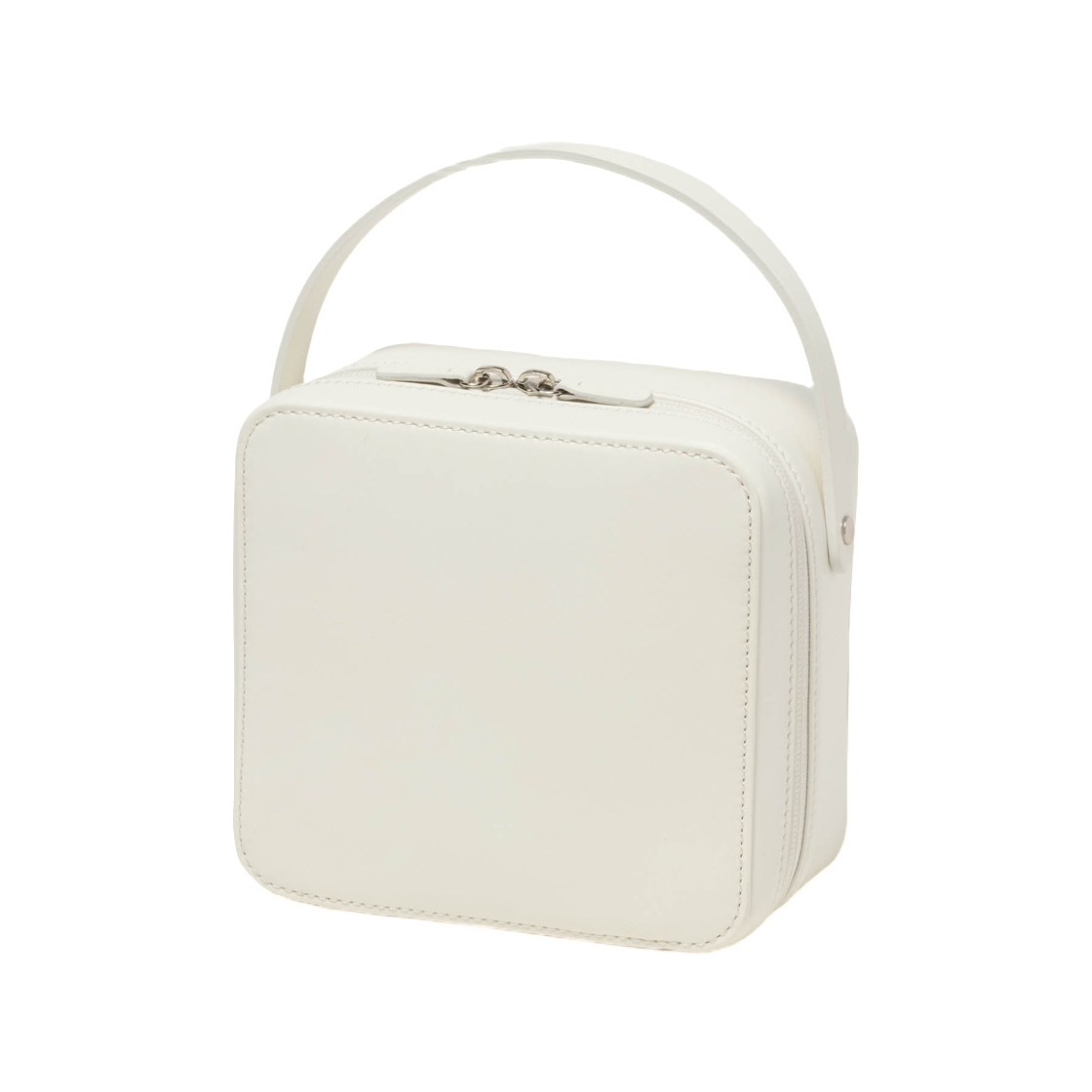 A25AB02AE Auralee Leather Small Travel Case Made By Aeta White