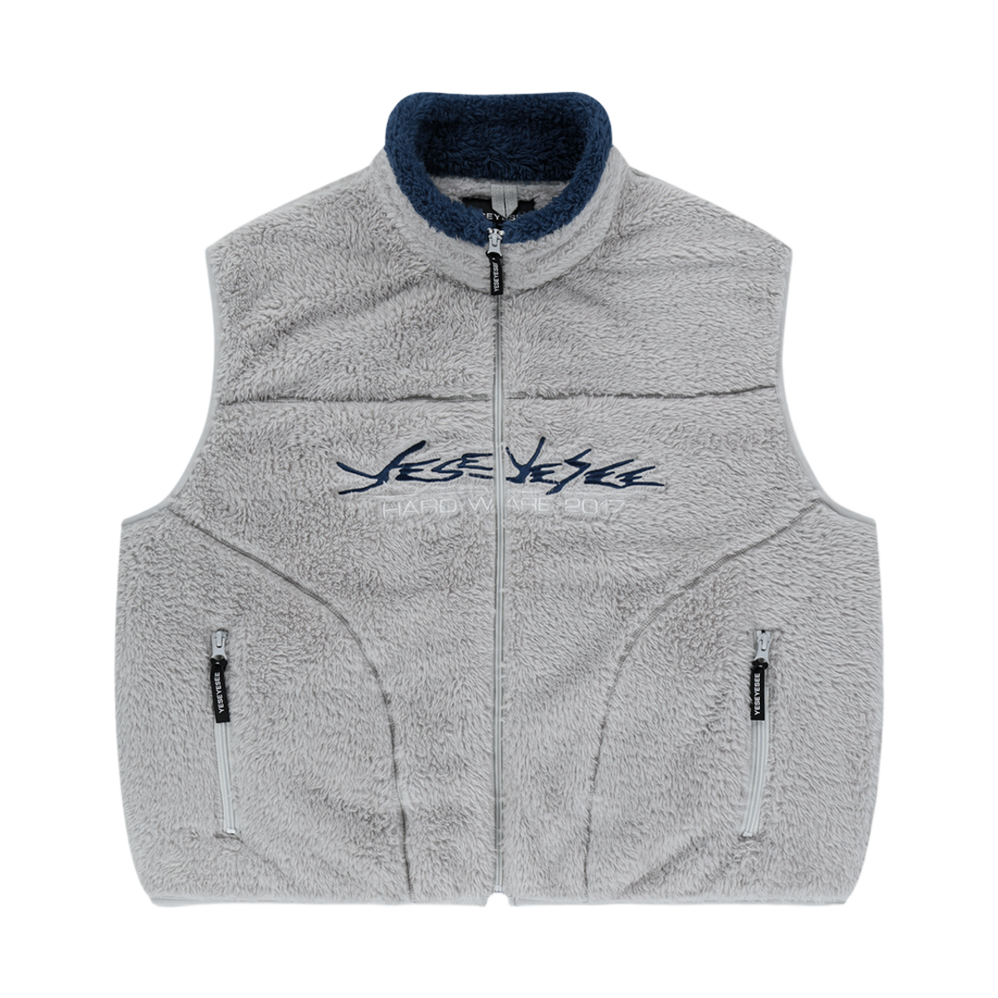 예스아이씨 예스 풀 집 플리스 베스트 그레이(YESEYESEE Y.E.S Full Zip Fleece Vest Grey)