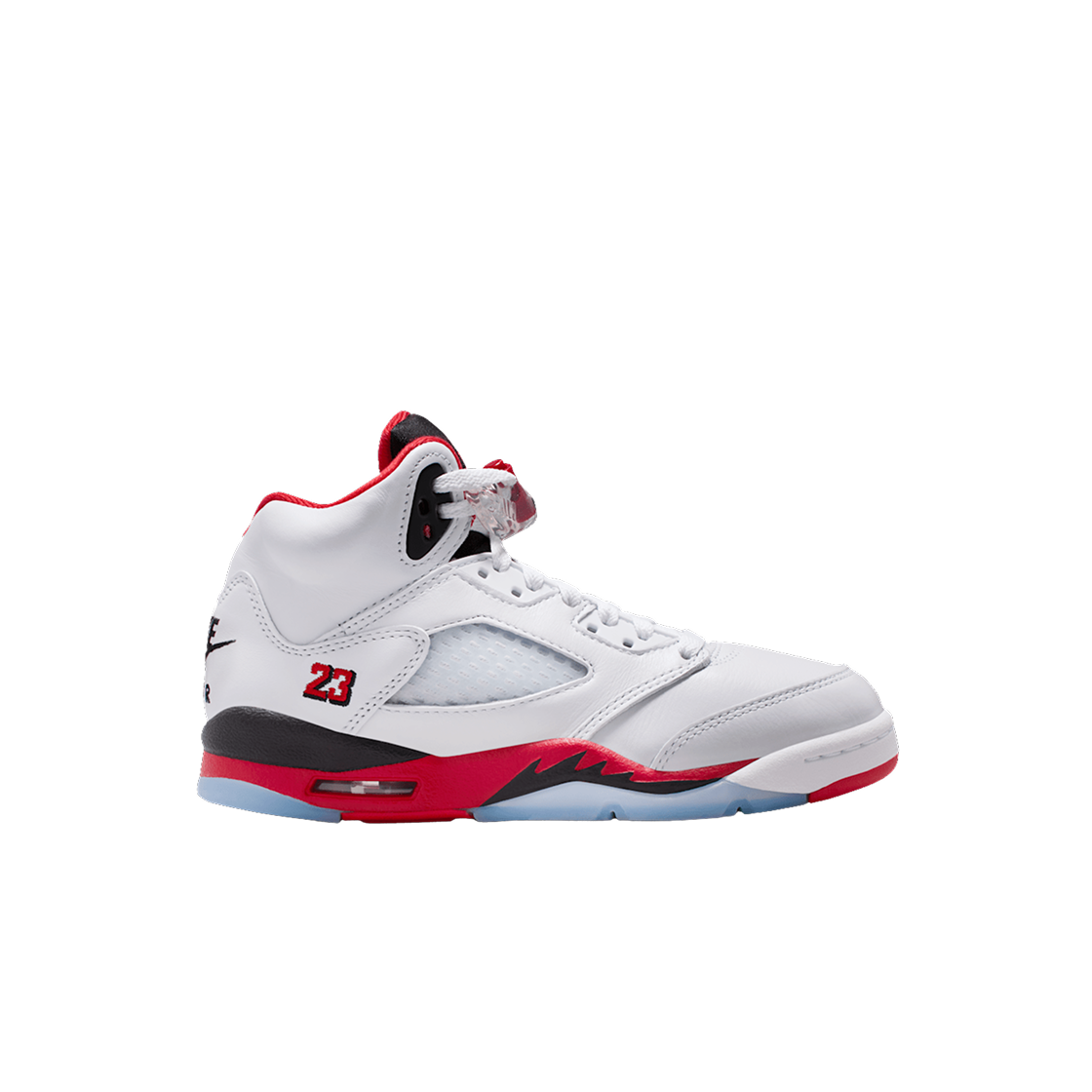 HQ7980-101 (GS) Jordan 5 Retro Fire Red Black Tongue 2025