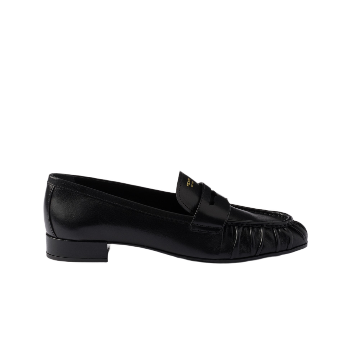 (W) 프라다 레더 로퍼 블랙((W) Prada Leather Loafers Black) - 2