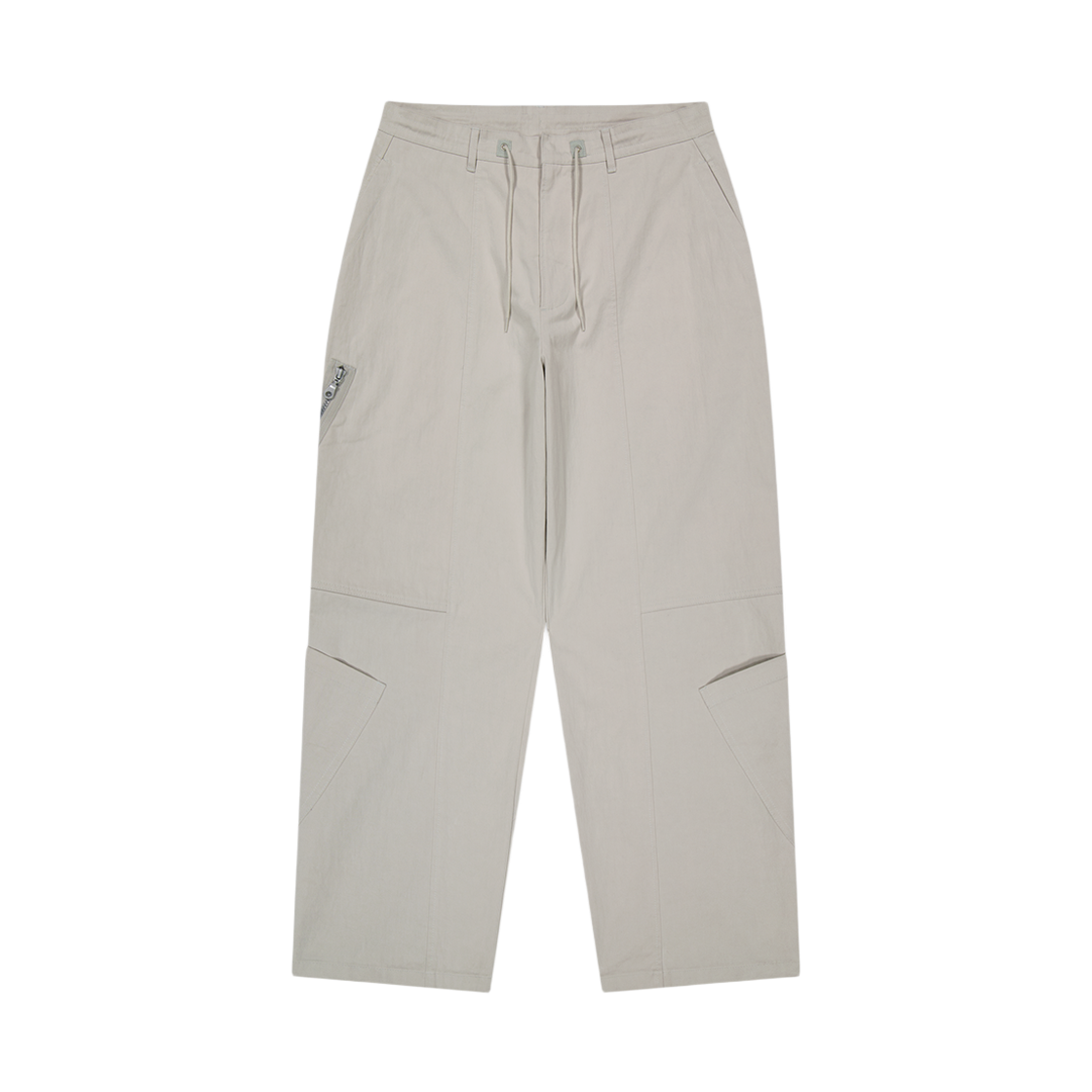 YS253WPAOP02LIG YESEYESEE Paneled Multi Pocket Pants Light Grey