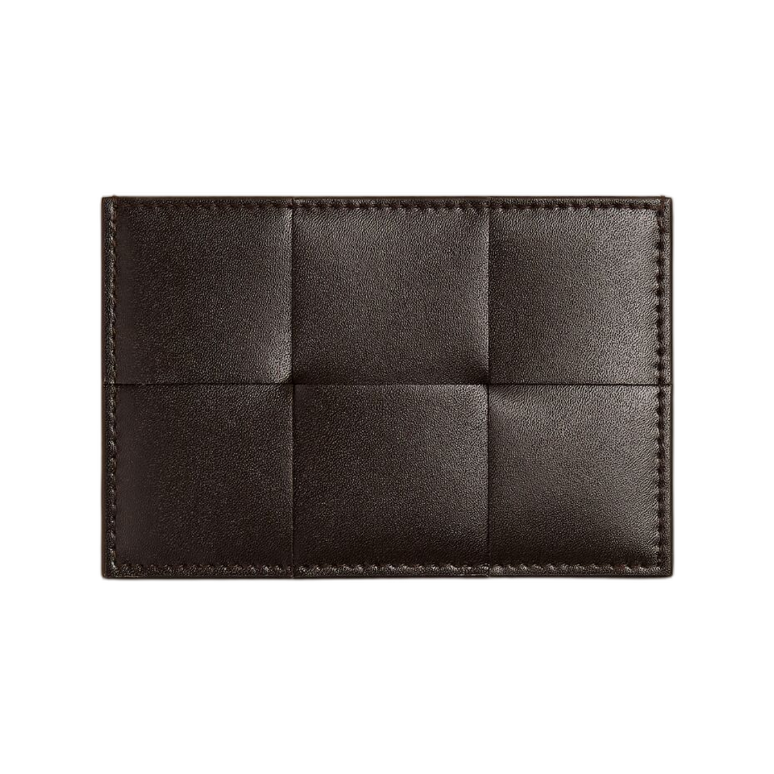 748052V5FD12797 Bottega Veneta Cassette Credit Card Case Fondant Nocciola