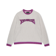 YESEYESEE Logo Applique Knit Pullover Ivory