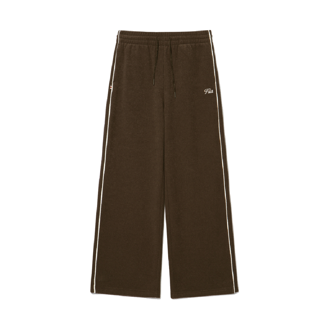 1100FS254FP01F001234 [6% 적립] FILA Terry Wide Pants Brown