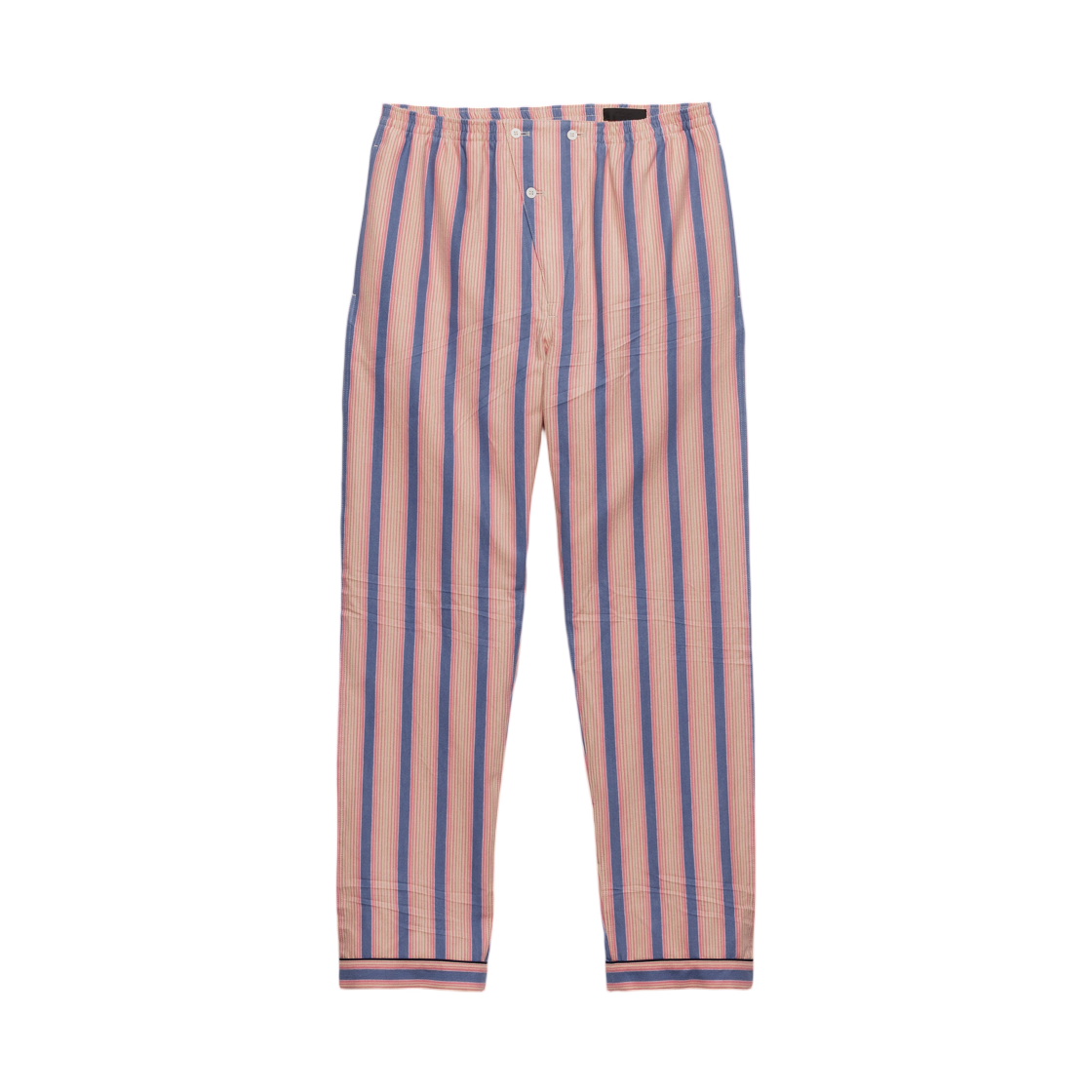 SPH485-171L-F04EU Prada Striped Cotton Pants Blue Alabaster Pink