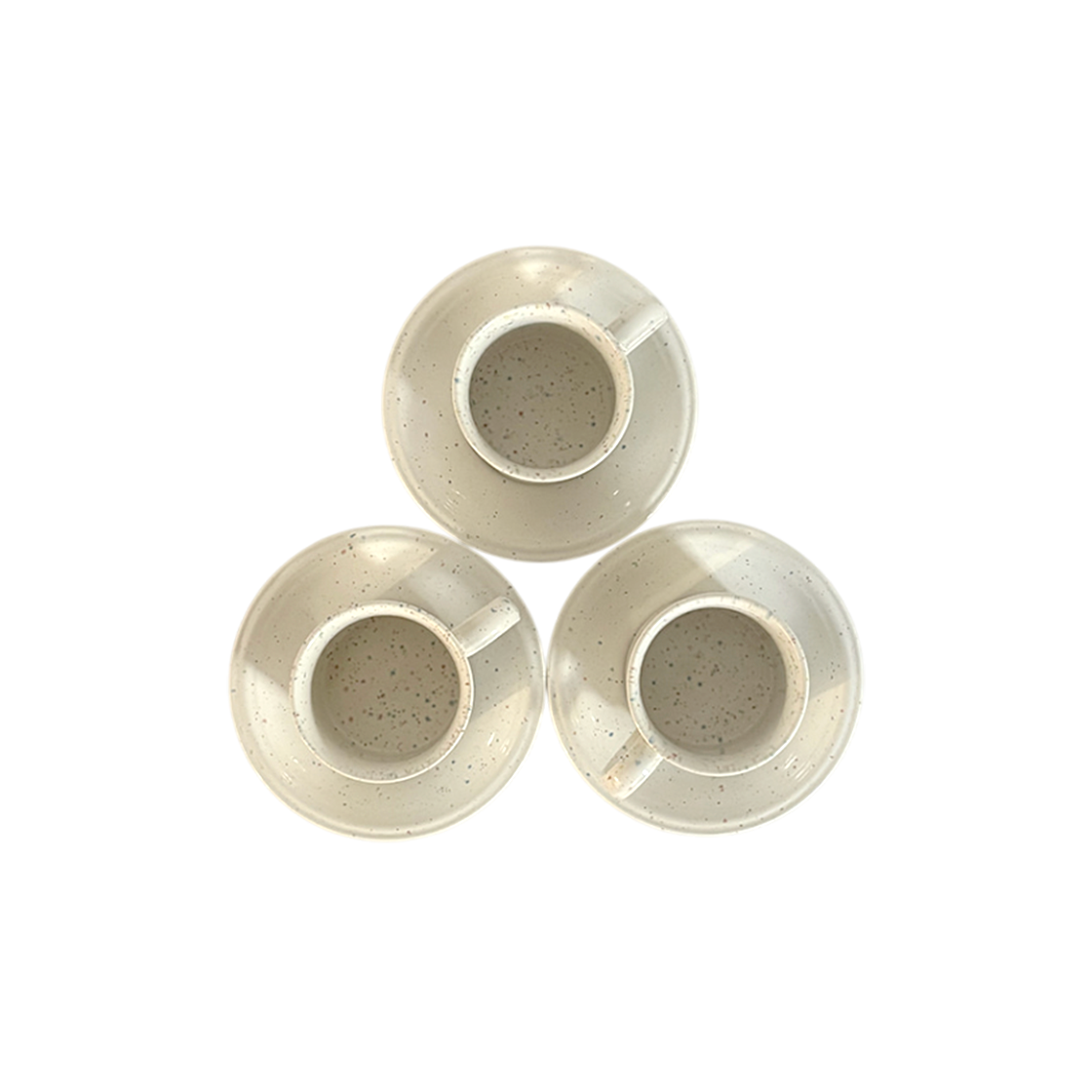 컬러하우스 1980 영국 존탐스 스페클 머그컵 앤 소서 접시 그릇(colorhouse 1980’s UK John Tams Banquet Speckle Mug and Saucer)