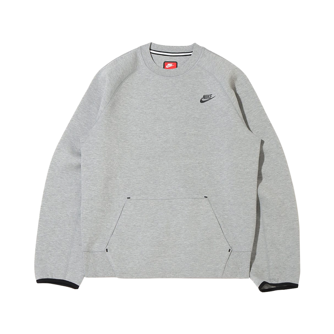 나이키 NSW 테크 플리스 OG 크루넥 스웨트셔츠 다크 그레이 헤더 블랙 - 아시아(Nike NSW Tech Fleece OG Crewneck Sweatshirt Dark Grey Heather Black - Asia) - 1