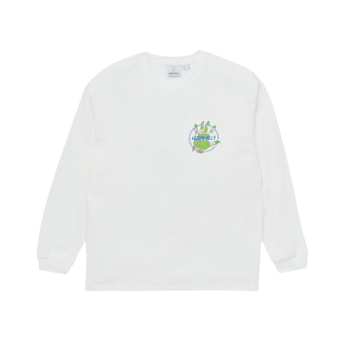 G4FU-T105 Gramicci Climber Hand Long Sleeve T-Shirt White - US Sizing