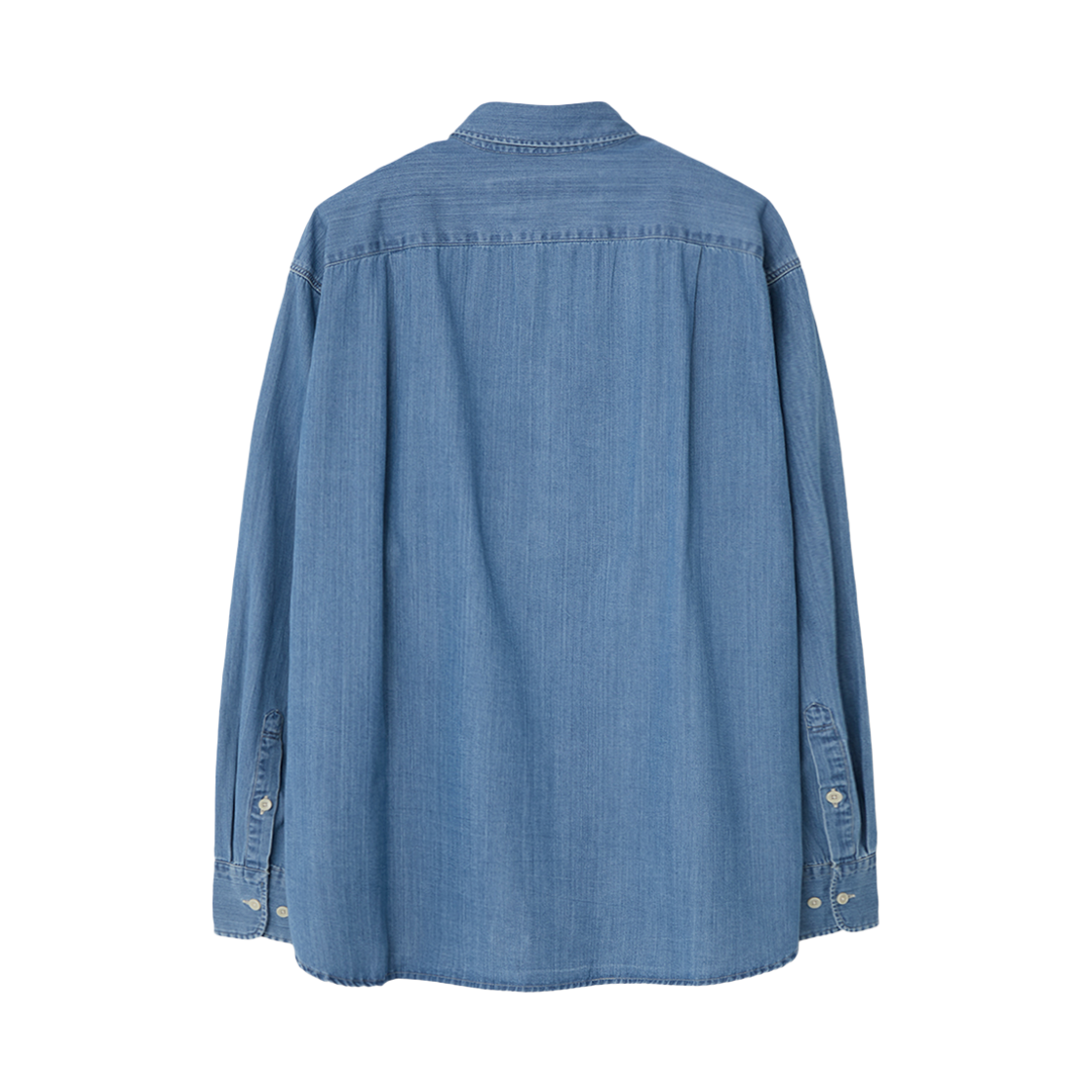 순진 엘리오 앤 올리버 빅 포켓 샴브레이 셔츠 블루(SOONJEANS Elio and oliver Big Pocket Chambray Shirt Blue) - 2