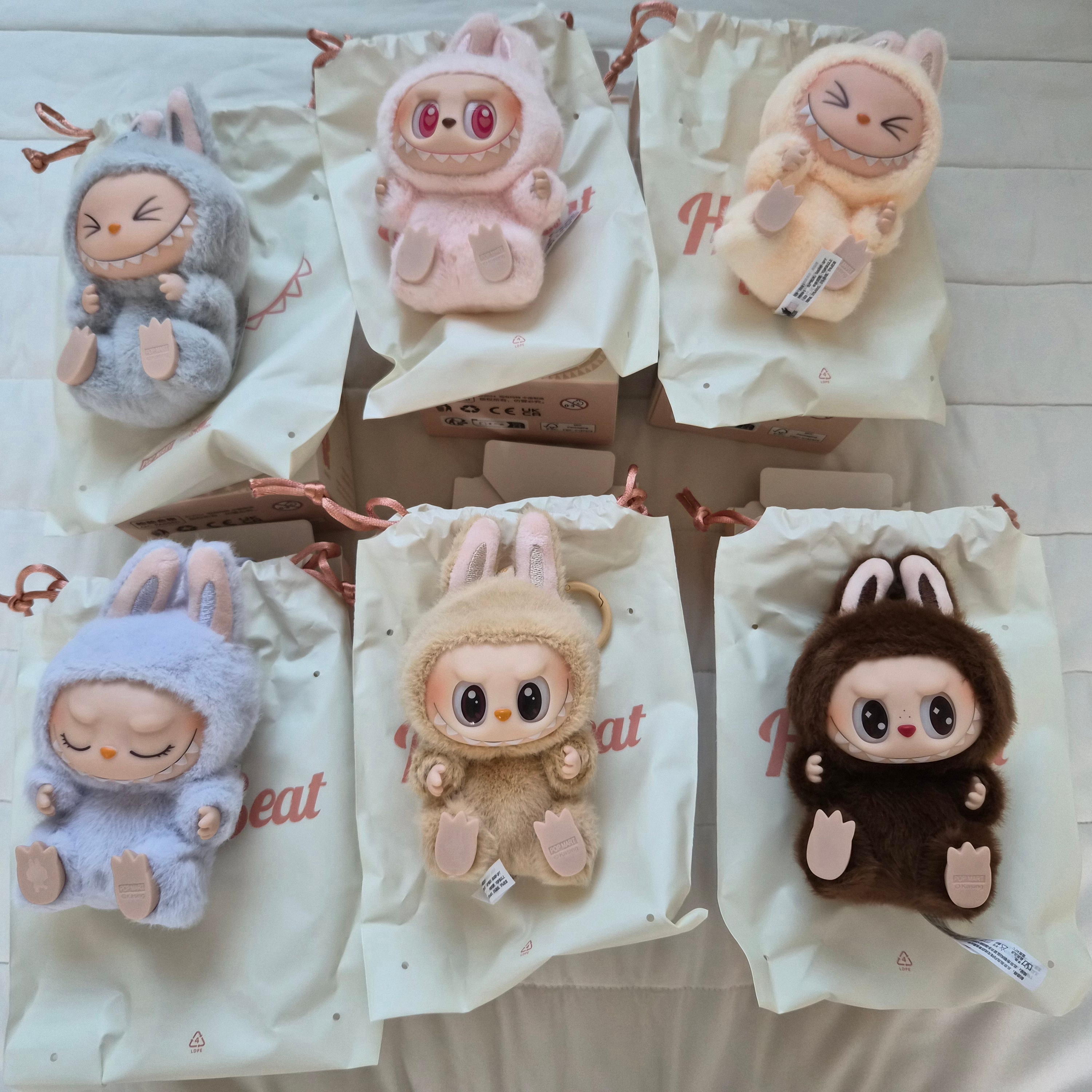 Pop Mart Labubu Let's Play Together Doll Series Sealed Case (6 Blind Boxes) 착용 스타일