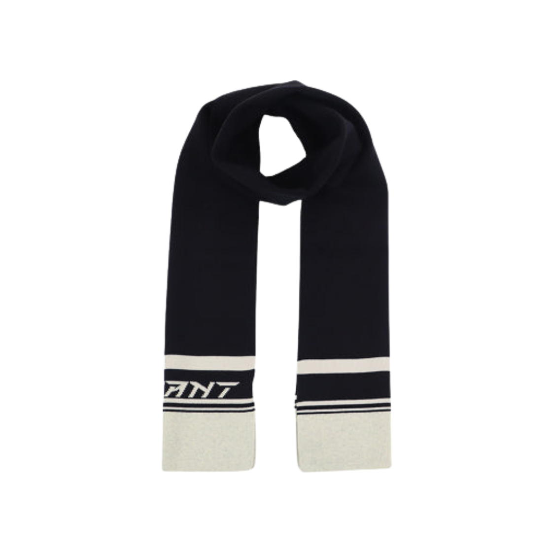 EC035MFA-A3D55A-01BK Isabel Marant Kacey Logo Intarsia Scarf Black - 23FW