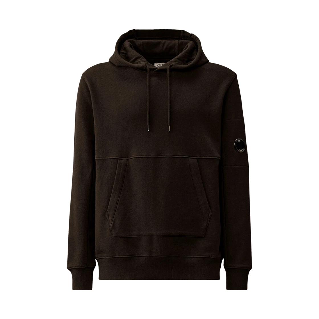 C.P. Company C.P. Company Diagonal Raised Fleece Hooded Lens Sweatshirt Black · M