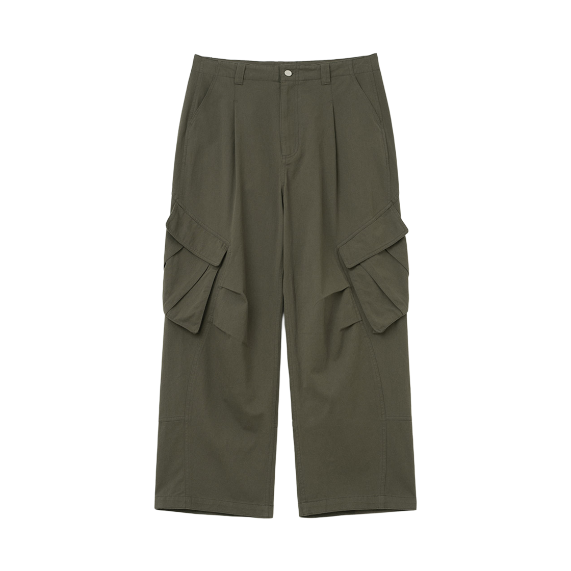 ML610KAB Millo Archive Modular Washed Cargo Pants Khaki Brown