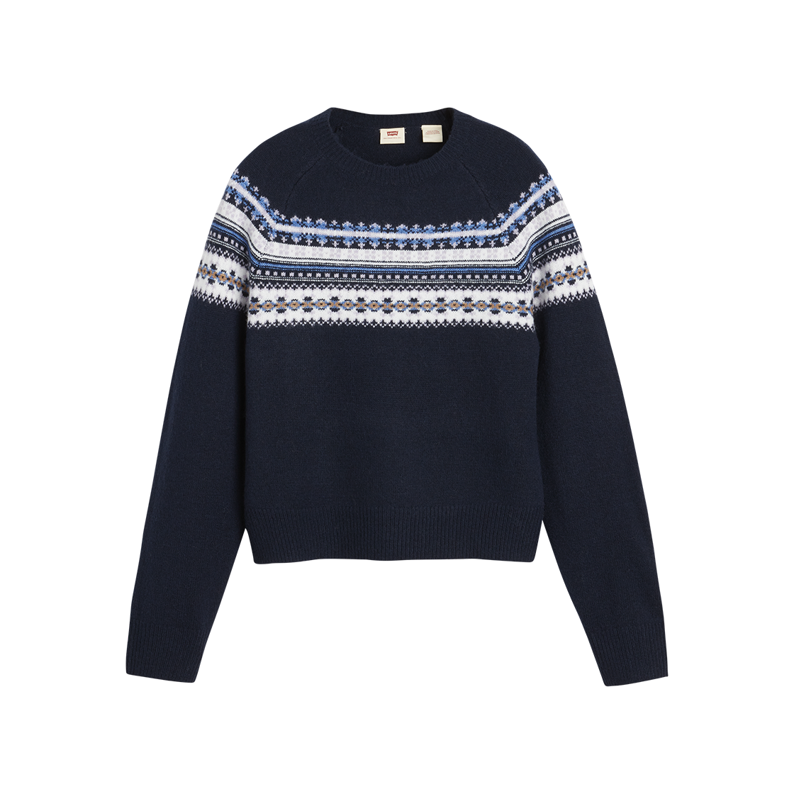 0037Z-0000 Levi's Women Lou Fairisle Sweater Navy