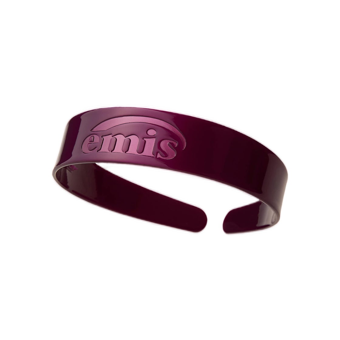 (W) 이미스 와이드 로고 헤어밴드 버건디((W) Emis Wide Logo Hairband Burgundy) - 1