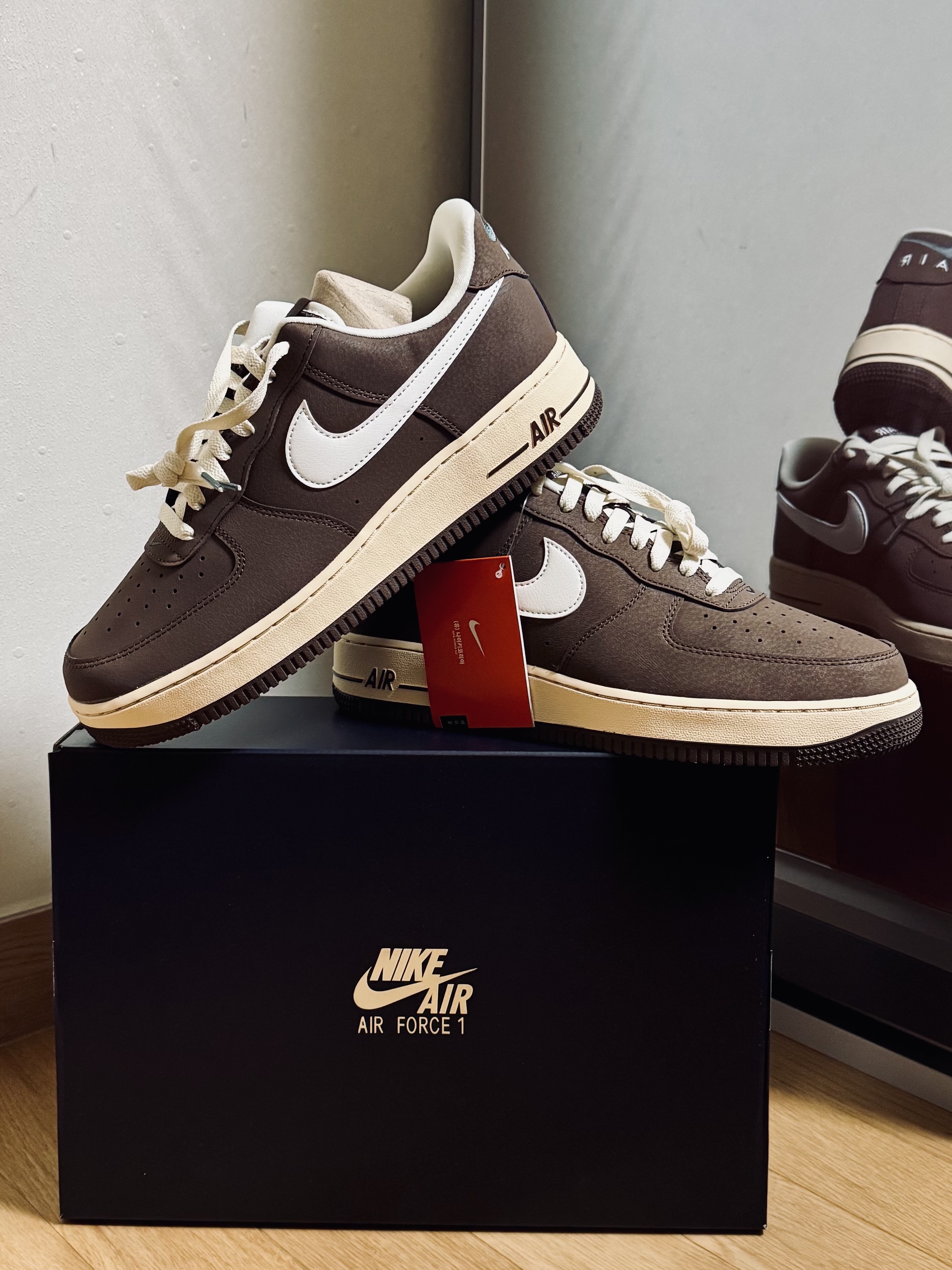 Nike Air Force 1 '07 Cacao Wow Coconut Milk 착용 스타일