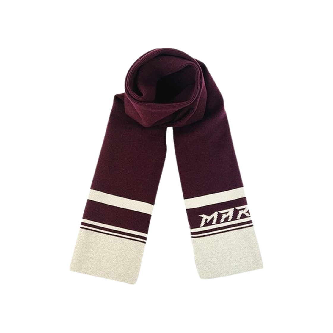 이자벨 마랑 케이시 로고 인타르시아 스카프 버건디 - 23FW(Isabel Marant Kacey Logo Intarsia Scarf Burgundy - 23FW)
