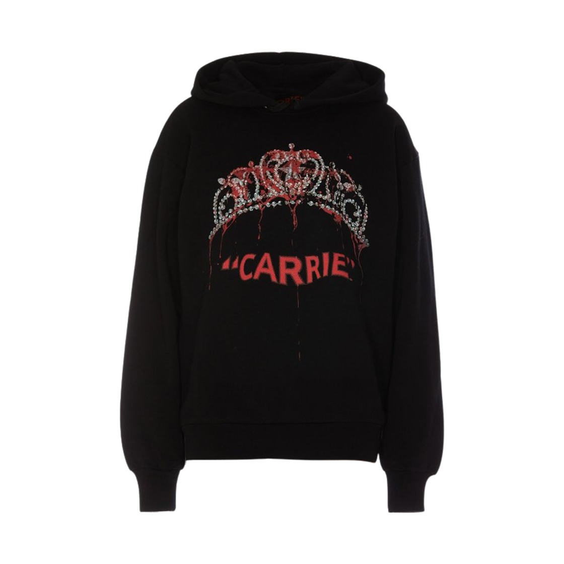 JW0059PG1078999 JW Anderson Carey Tiara Hoodie Black