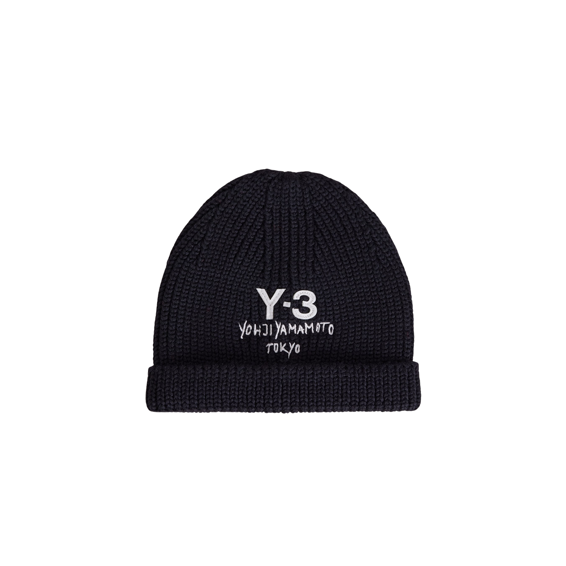 JX8308 Y-3 Chunky Knit Beanie Black