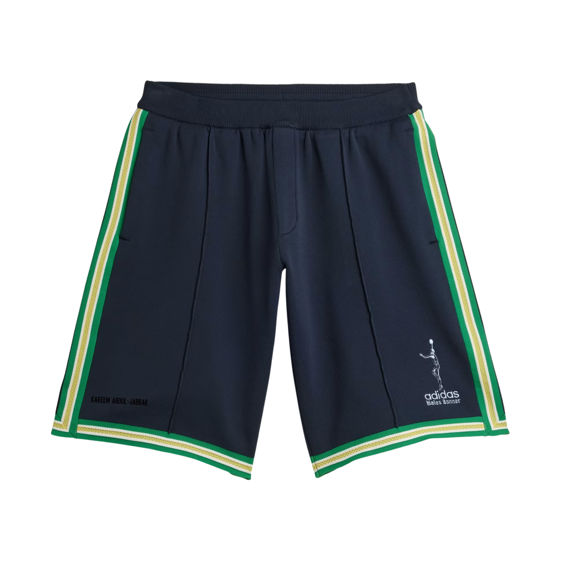 아디다스 x 웨일스 보너 자바르 3-스트라이프 니트 쇼츠 나이트 네이비 - US 사이즈(Adidas x Wales Bonner Jabbar 3-Stripes Knit Shorts Night Navy - US Sizing) - 1