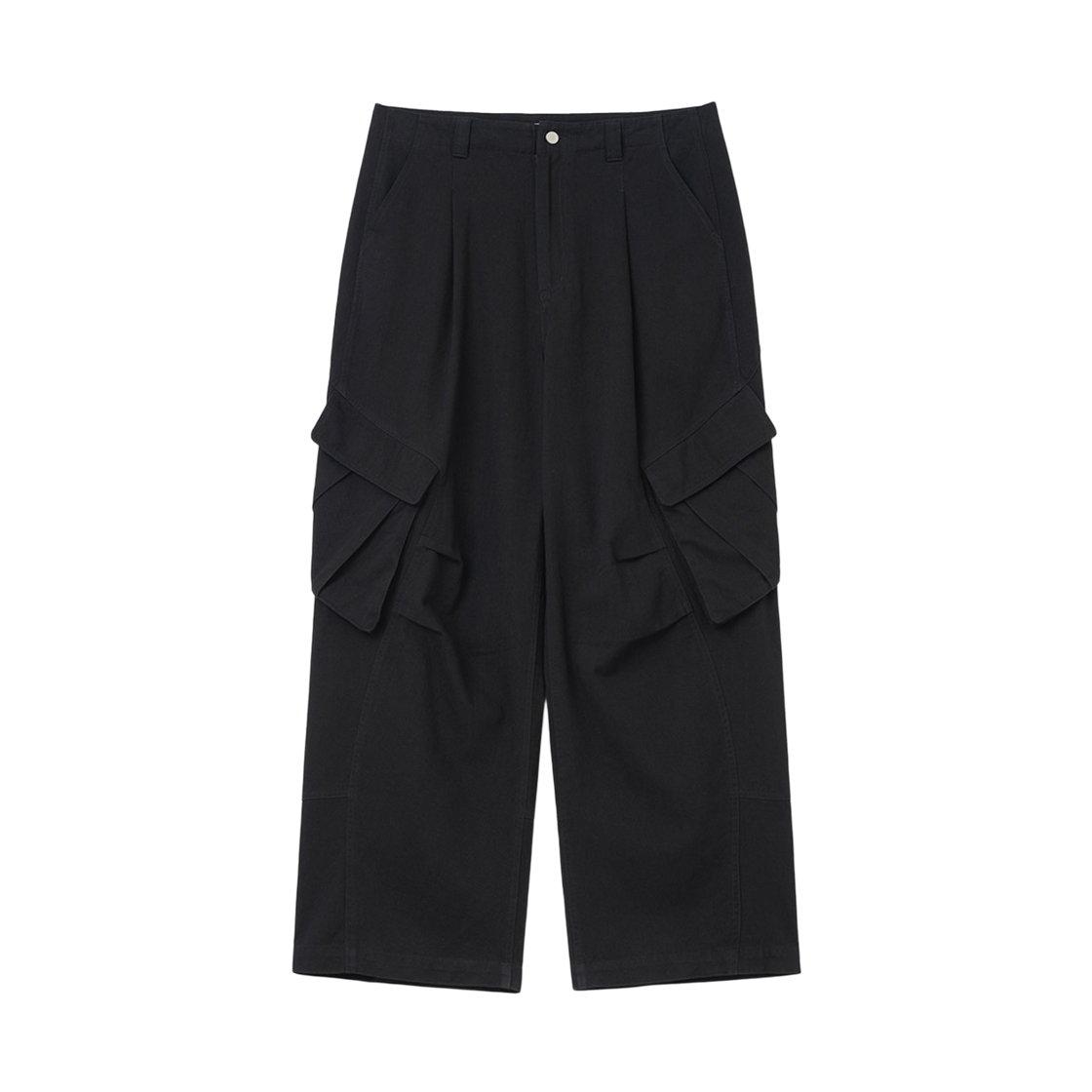 ML610BLK Millo Archive Modular Washed Cargo Pants Black