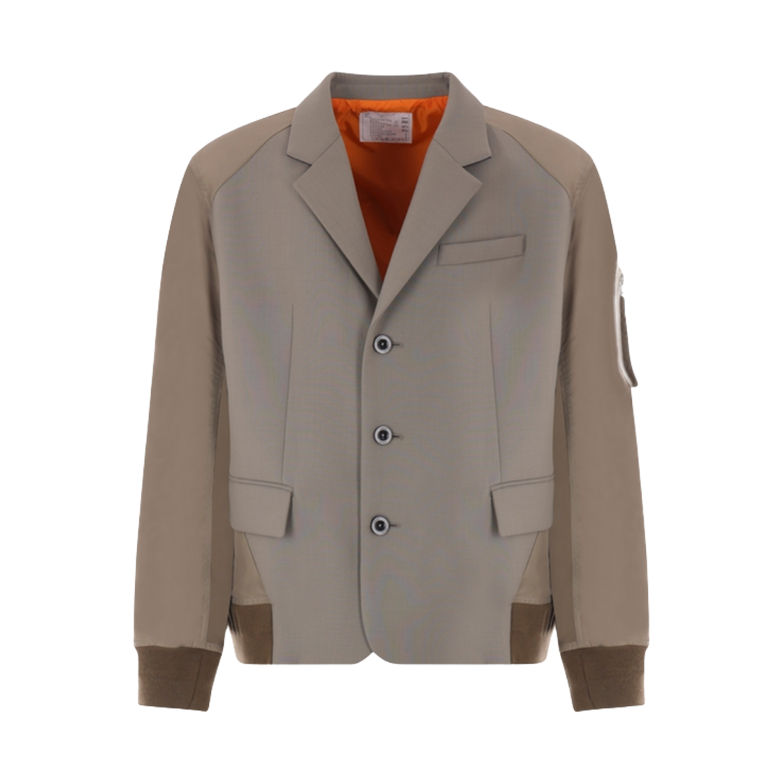 25-03581M-550 Sacai Suiting Bonding Mix Jacket Taupe