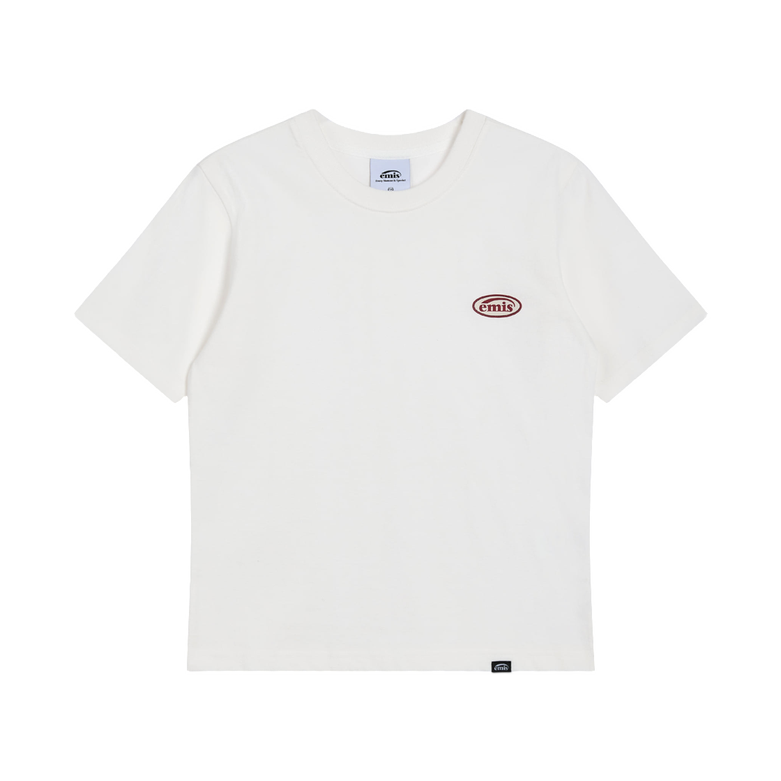 (W) 이미스 러버 패치 티셔츠 화이트((W) Emis Rubber Patch T-Shirt White) - 1