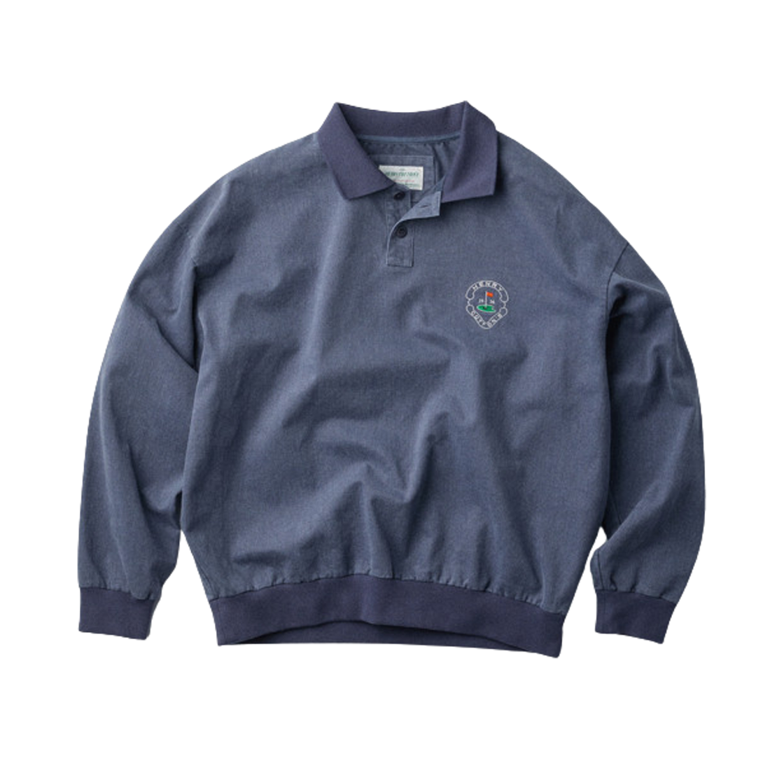 헨리 코튼 브리티시 스포팅 클럽 워싱 피그먼트 칼라 스웨트셔츠 다크 퍼플(Henry Cotton's British Sporting Club Washing Pigment Collar Sweatshirt Dark Purple)