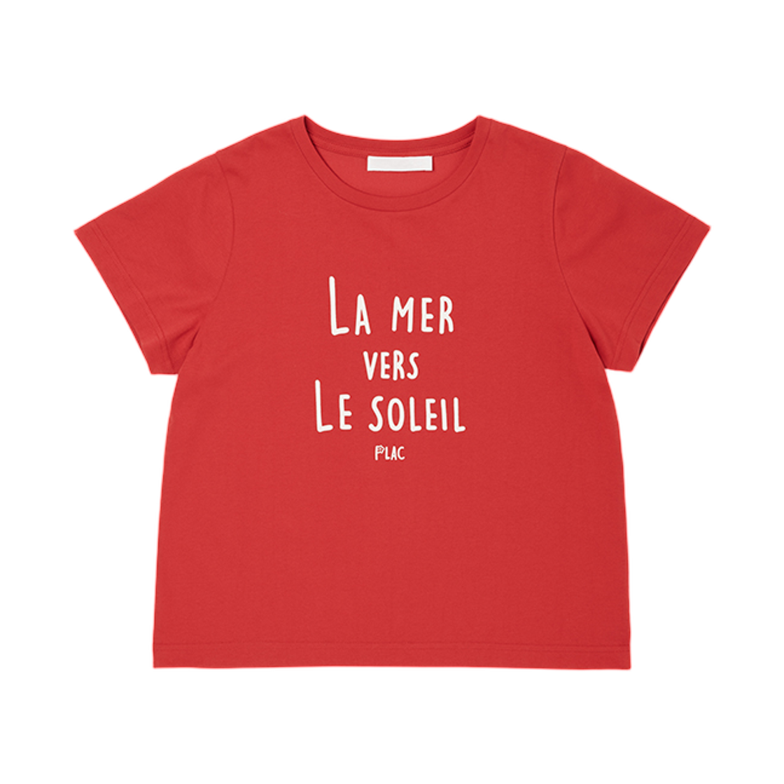 (W) 플랙 르 솔레이 썸머 숏슬리브 티셔츠 레드((W) PLAC Le Soleil Summer Short Sleeve T-Shirt Red)