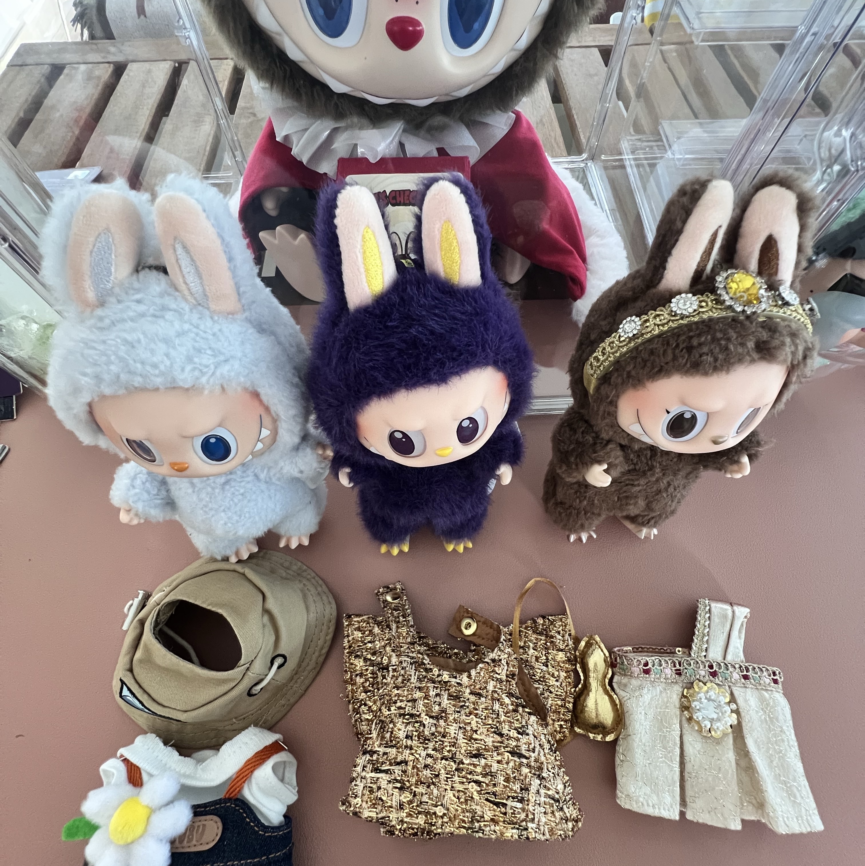 Pop Mart Labubu Good Luck To You Vinyl Plush Doll Pendant, Pop Mart Labubu x Pronounce Lucky Fairy Toy Keyring 착용 스타일 - 1