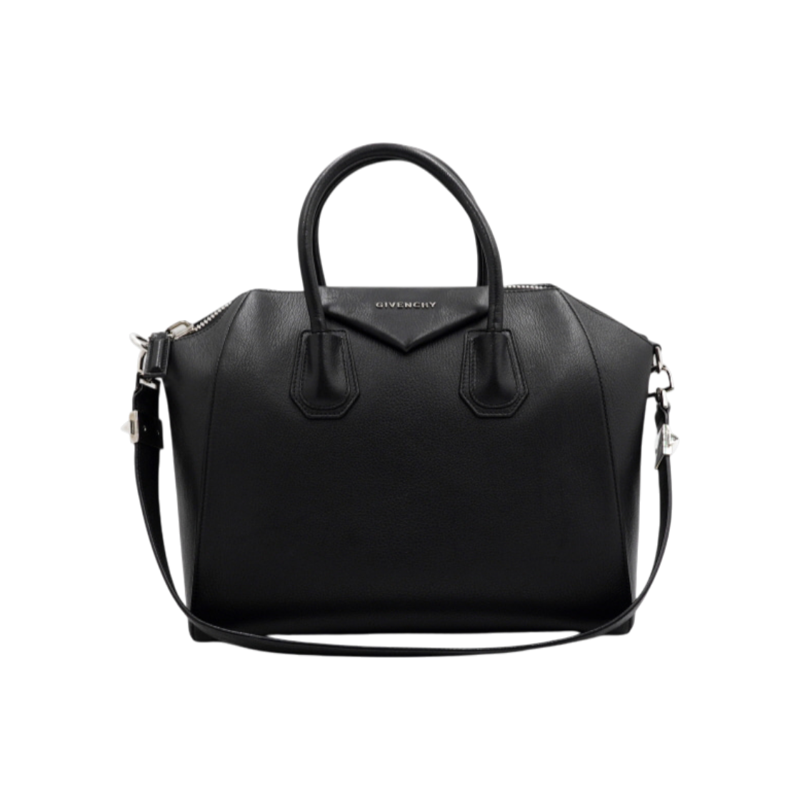ITQ5A56LR7S8 Givenchy Black Goat Antigona Medium Tote & Shoulder Bag