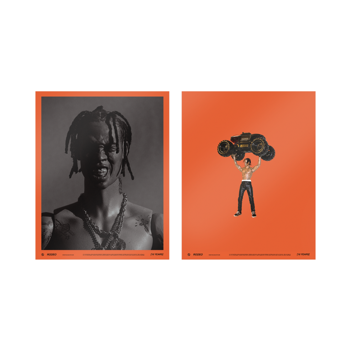 트래비스 스캇 로데오 10 이어즈 포스터 팩 1(Travis Scott Rodeo 10 Years Poster Pack I)