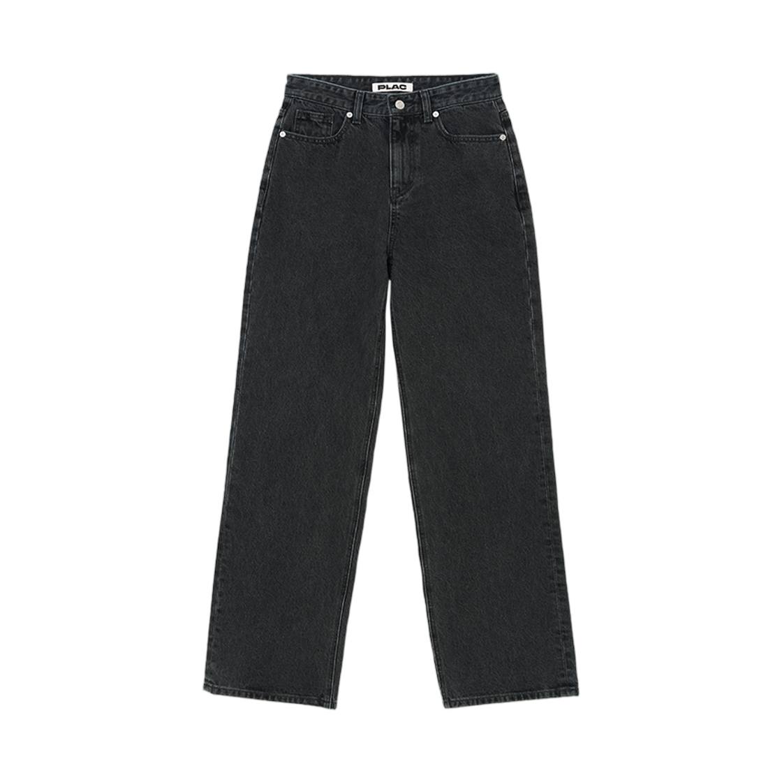 (W) 플랙 세미 와이드 데님 팬츠 M33 스톤 블랙((W) PLAC Semi Wide Denim Pants M33 Stone Black)
