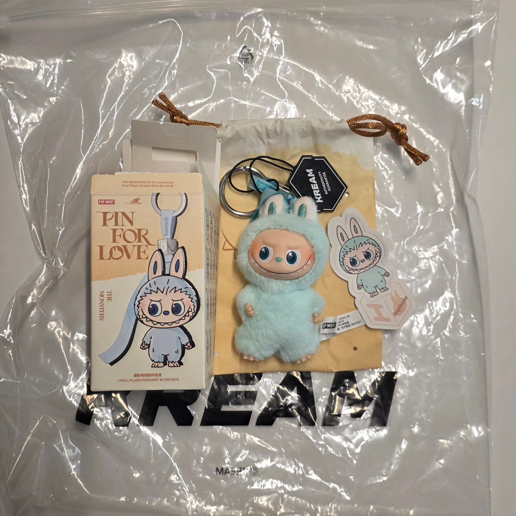 Pop Mart Labubu The Monsters Pin For Love Series Vinyl Plush Pendant (A-M) I (Opened Case) 착용 스타일