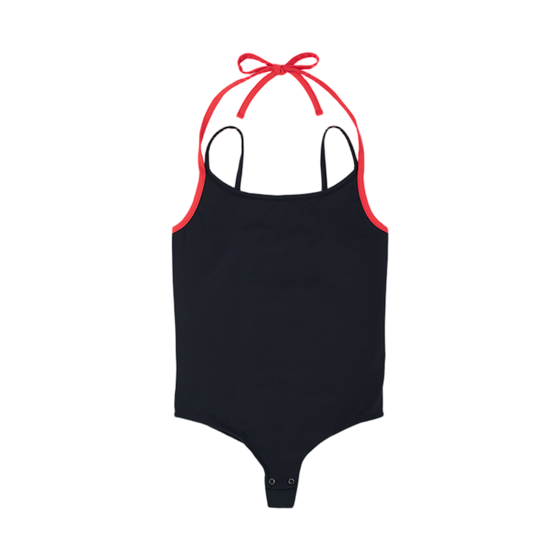 (W) 플랙 스티치 포인트 바디수트 블랙((W) PLAC Stitch Point Bodysuit Black)