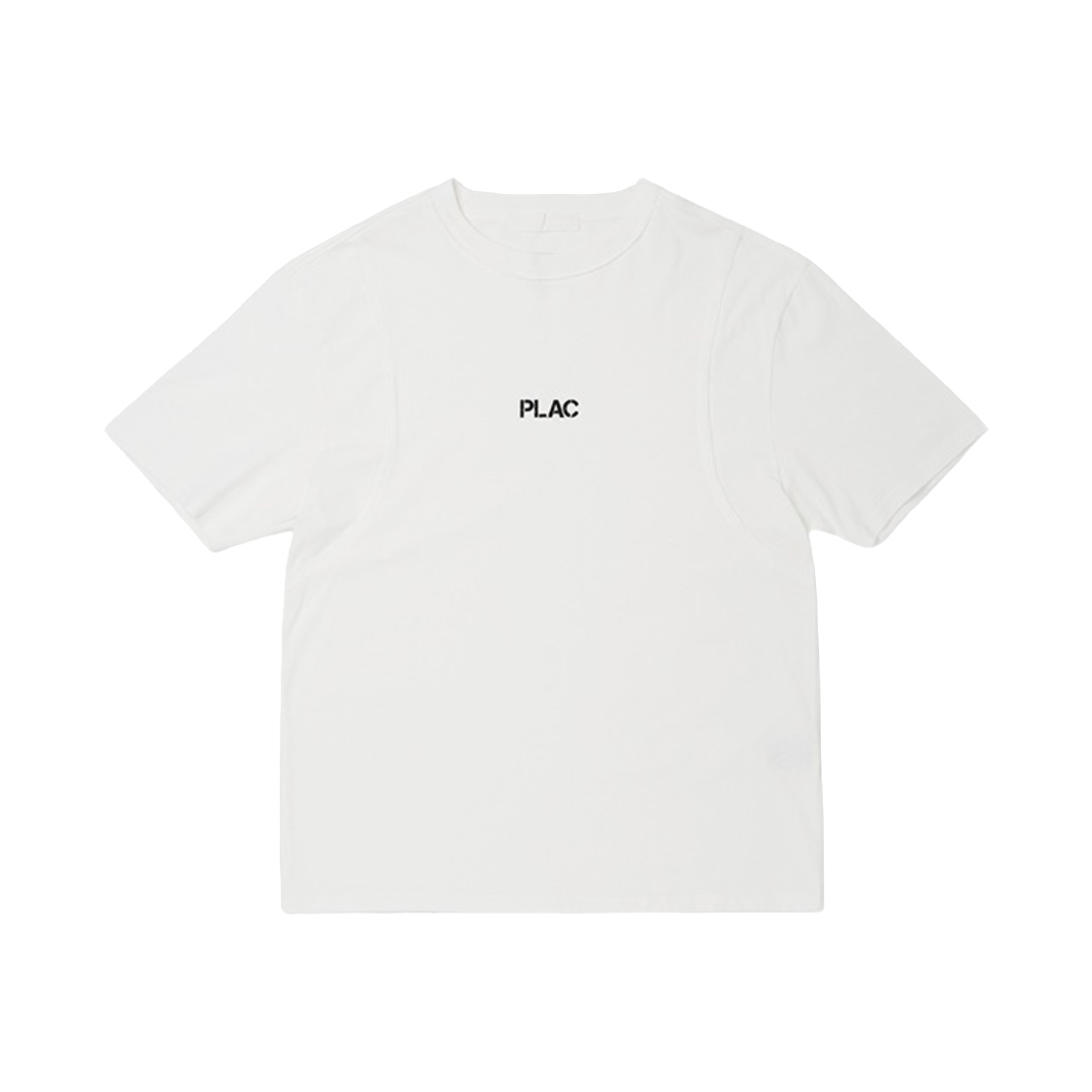 플랙 리버스 디테일 로고 숏슬리브 티셔츠 화이트(PLAC Reverse Detail Logo Short Sleeve T-Shirt White)