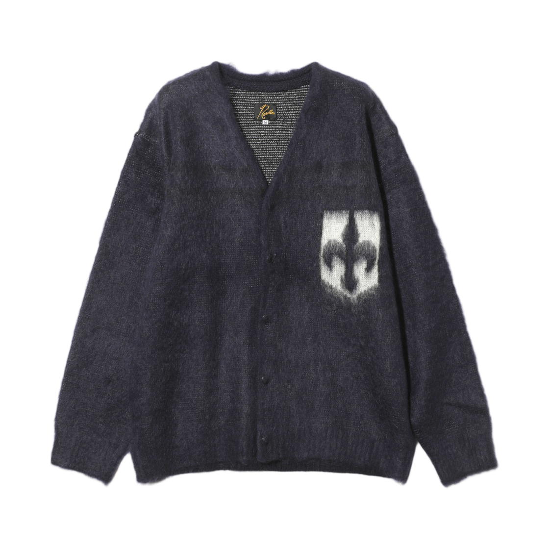 니들스 모헤어 가디건 엠블럼 네이비(Needles Mohair Cardigan Emblem Navy)