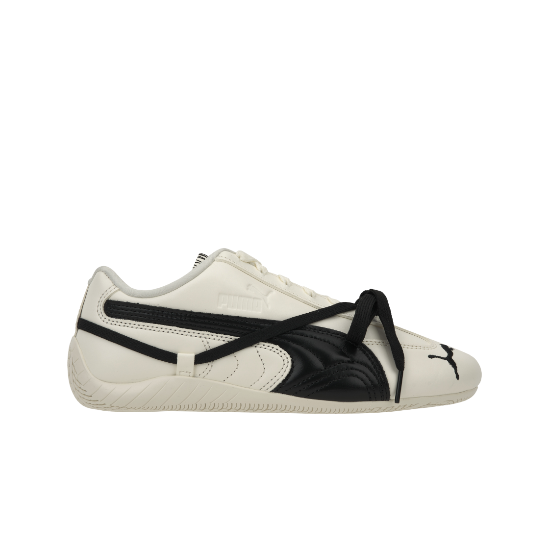 (W) 푸마 x 로제 스피드캣 LEA 웜 화이트 블랙((W) Puma x Rosé Speedcat LEA Warm White Black)