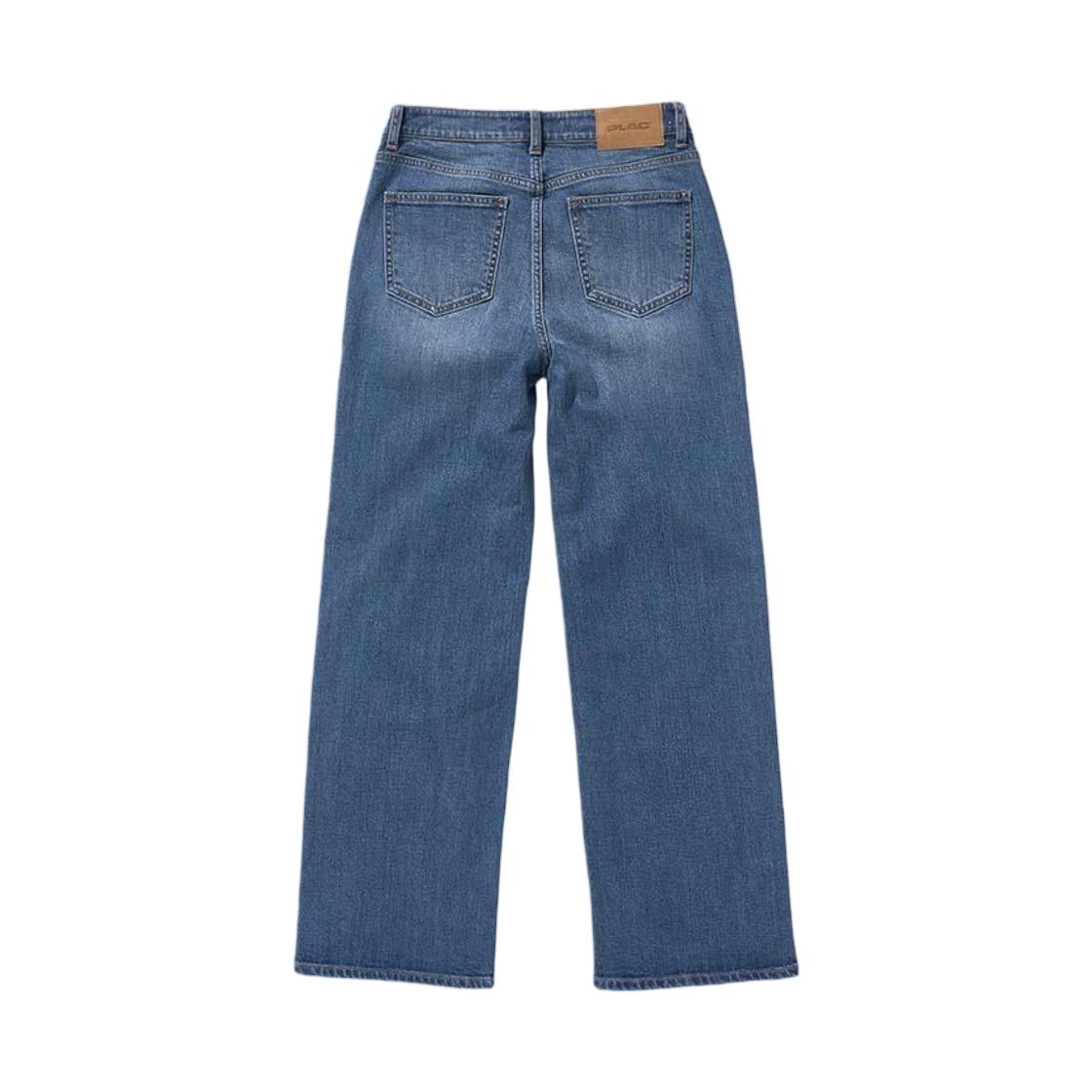 (W) 플랙 브러쉬 릴렉스 데님 팬츠 M34 미드 블루((W) PLAC Brush Relaxed Denim Pants M34 Mid Blue) - 2