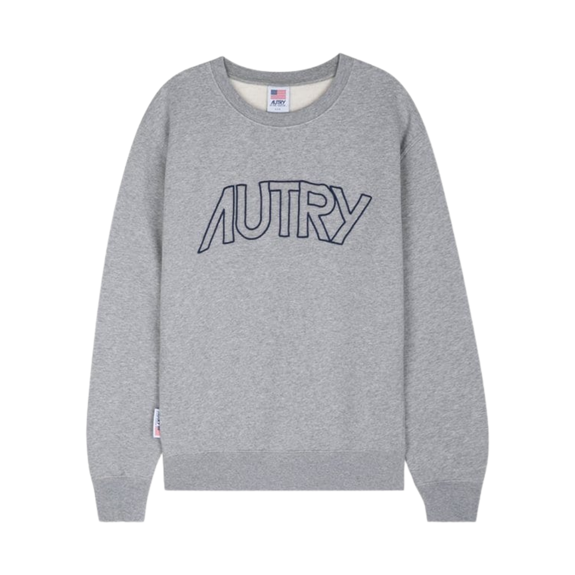 (W) 오트리 로고 아이콘 크루넥 스웨트셔츠 그레이((W) Autry Logo Icon Crewneck Sweatshirt Grey)