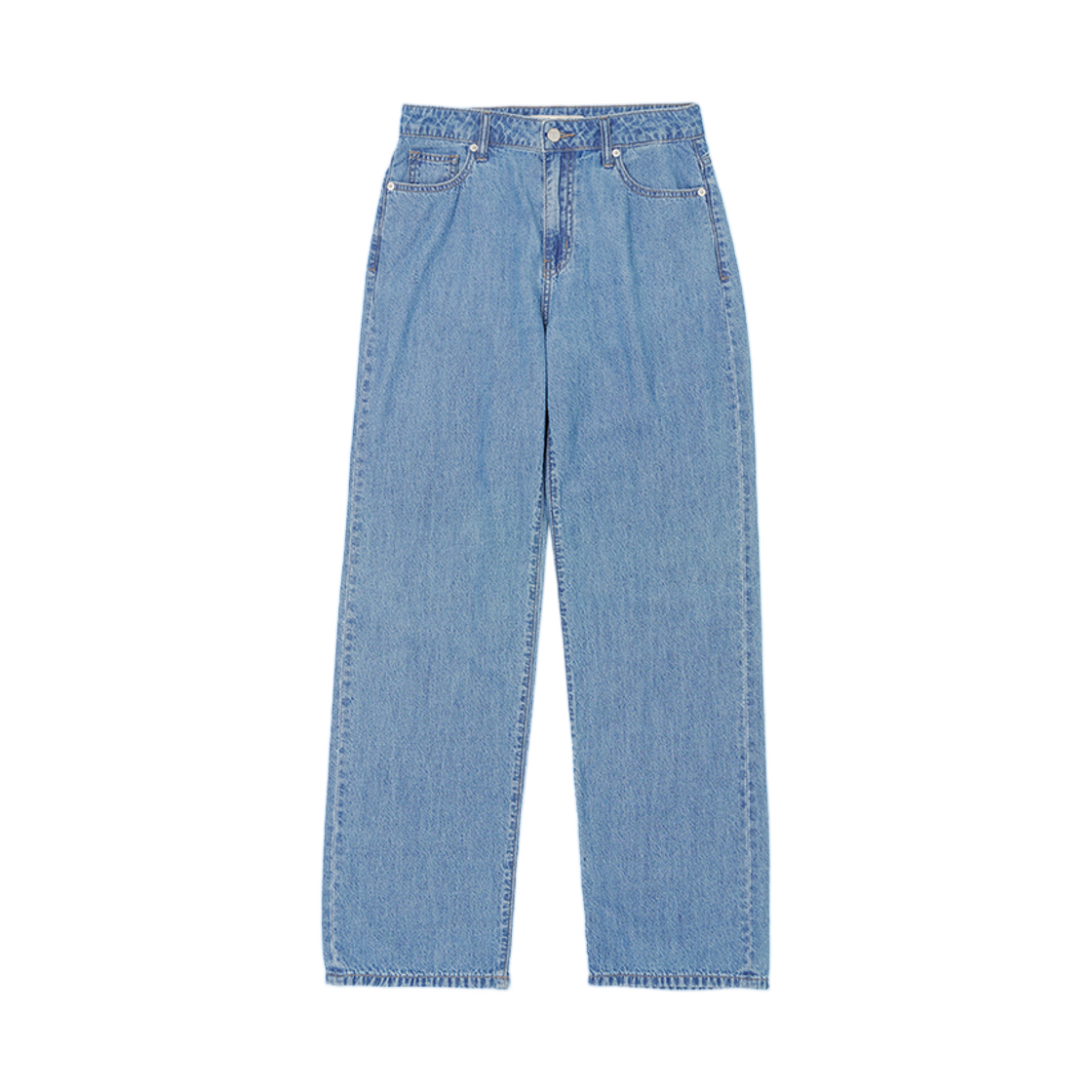 (W) 플랙 스트레이트 린넨 데님 팬츠 라이트 블루((W) PLAC Straight Linen Denim Pants Light Blue)