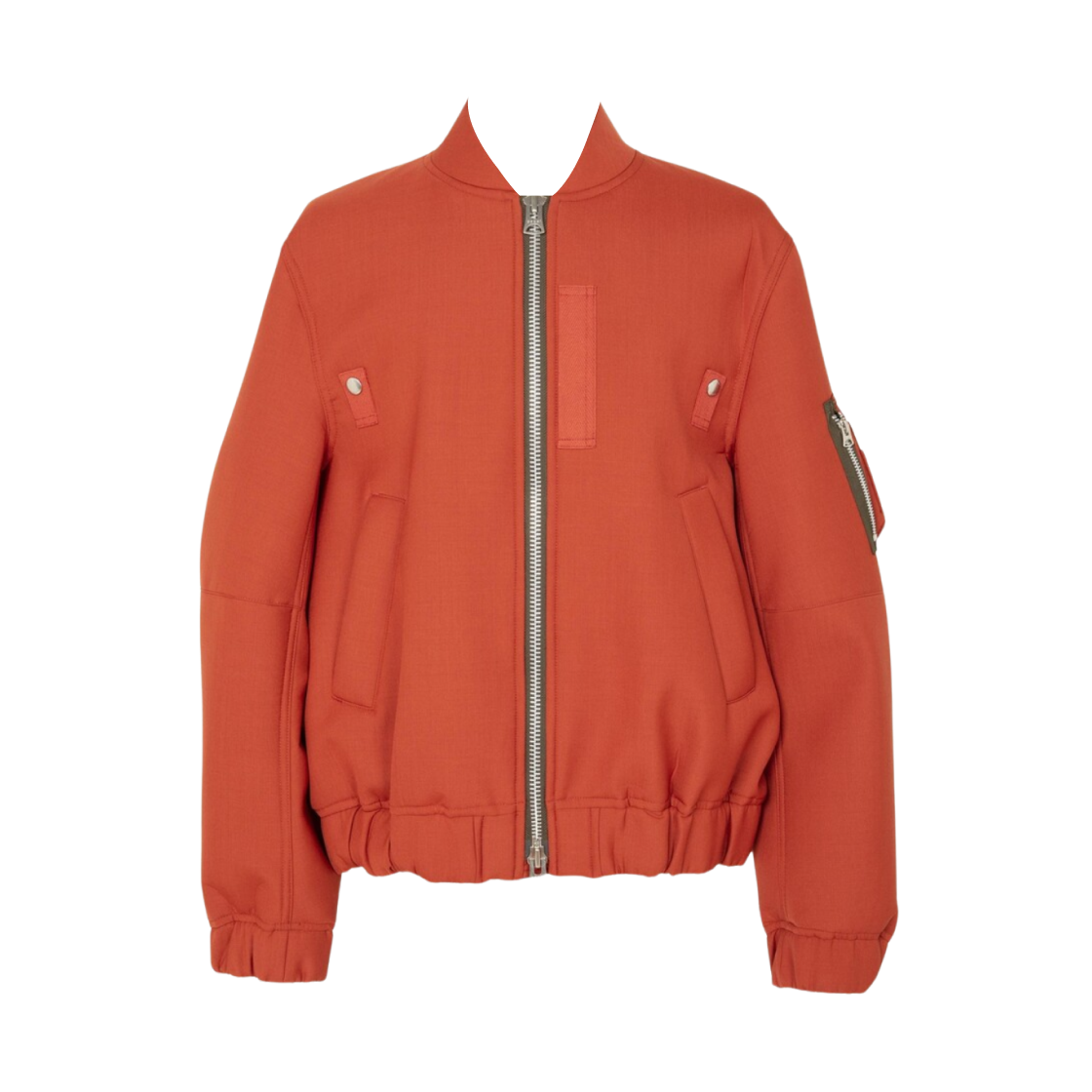 25-03583M-751 Sacai Suiting Bonding Blouson Red