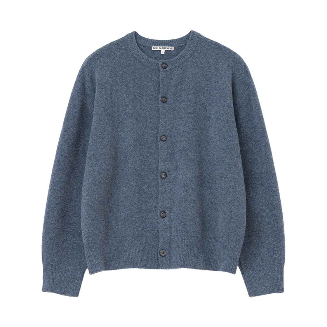 밀로 아카이브 크롭 무브 가디건 인디고 블루(Millo Archive Crop Move Cardigan Indigo Blue)