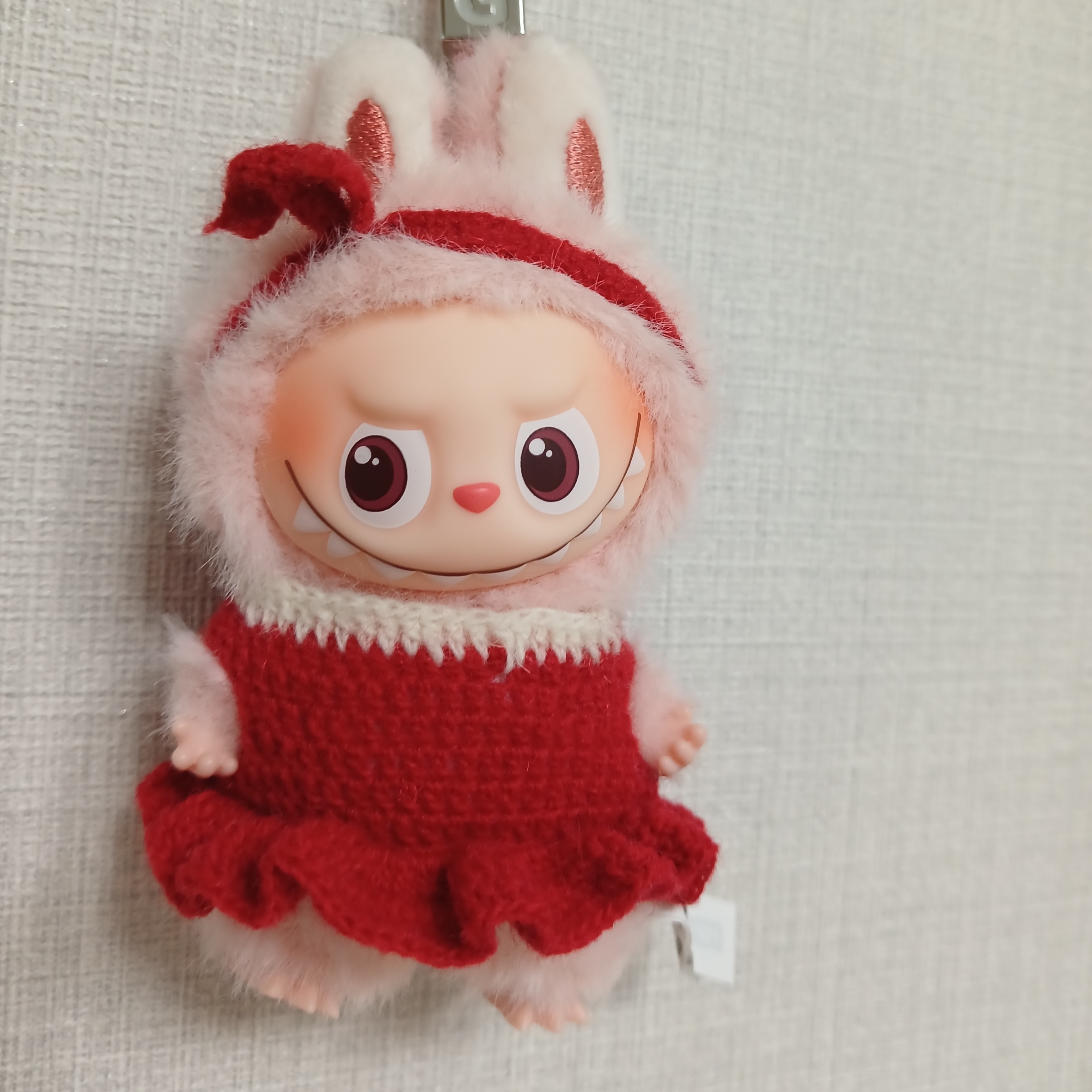 Pop Mart Labubu The Monsters Pin For Love Series Vinyl Plush Pendant (A-M) G (Opened Case) 착용 스타일