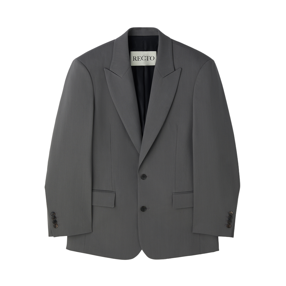 RM25WWJK001GR Recto Structured Single Suit Jacket Midnight Grey