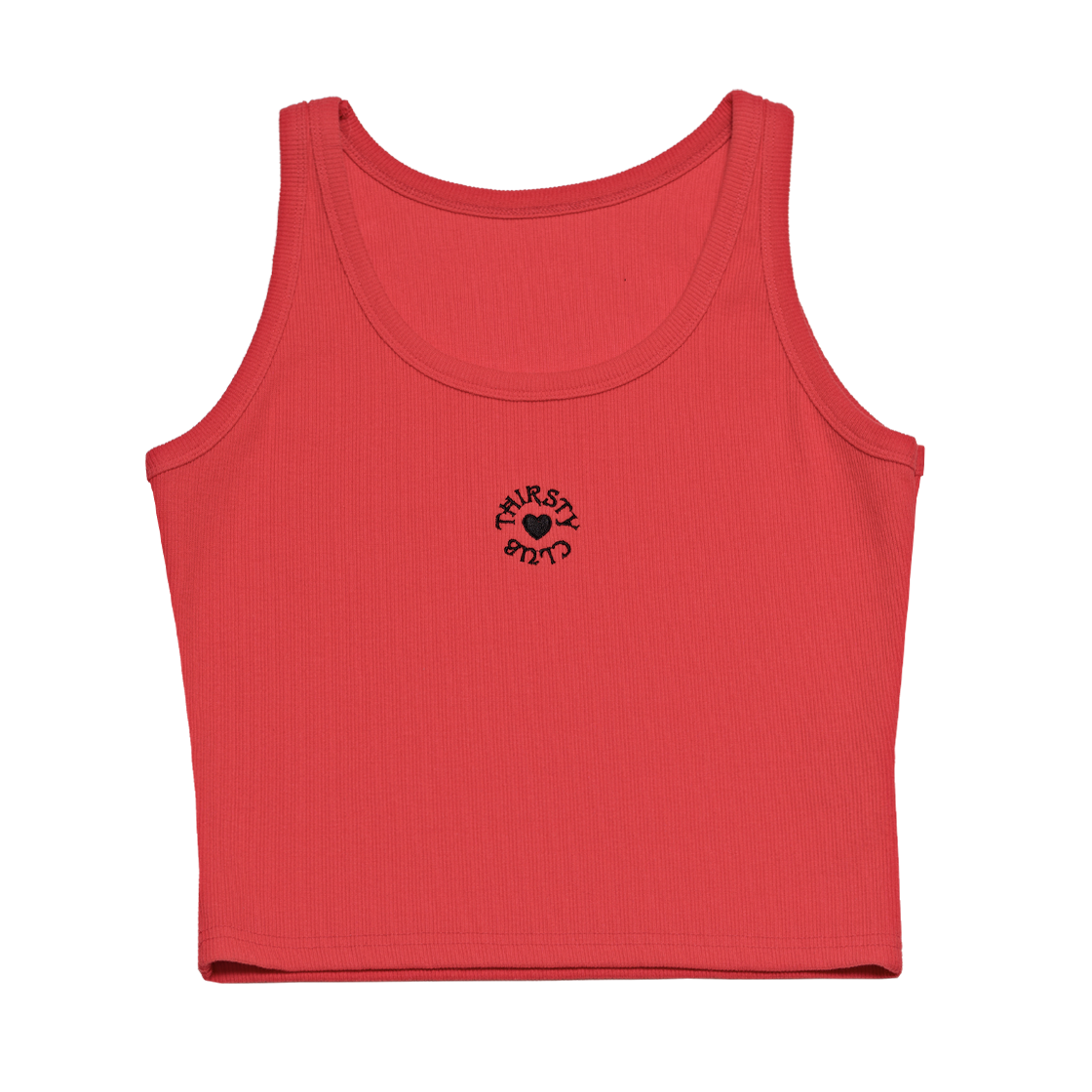 TPSLRLRD01 THIRSTY CLUB Round logo sleeveless - Red
