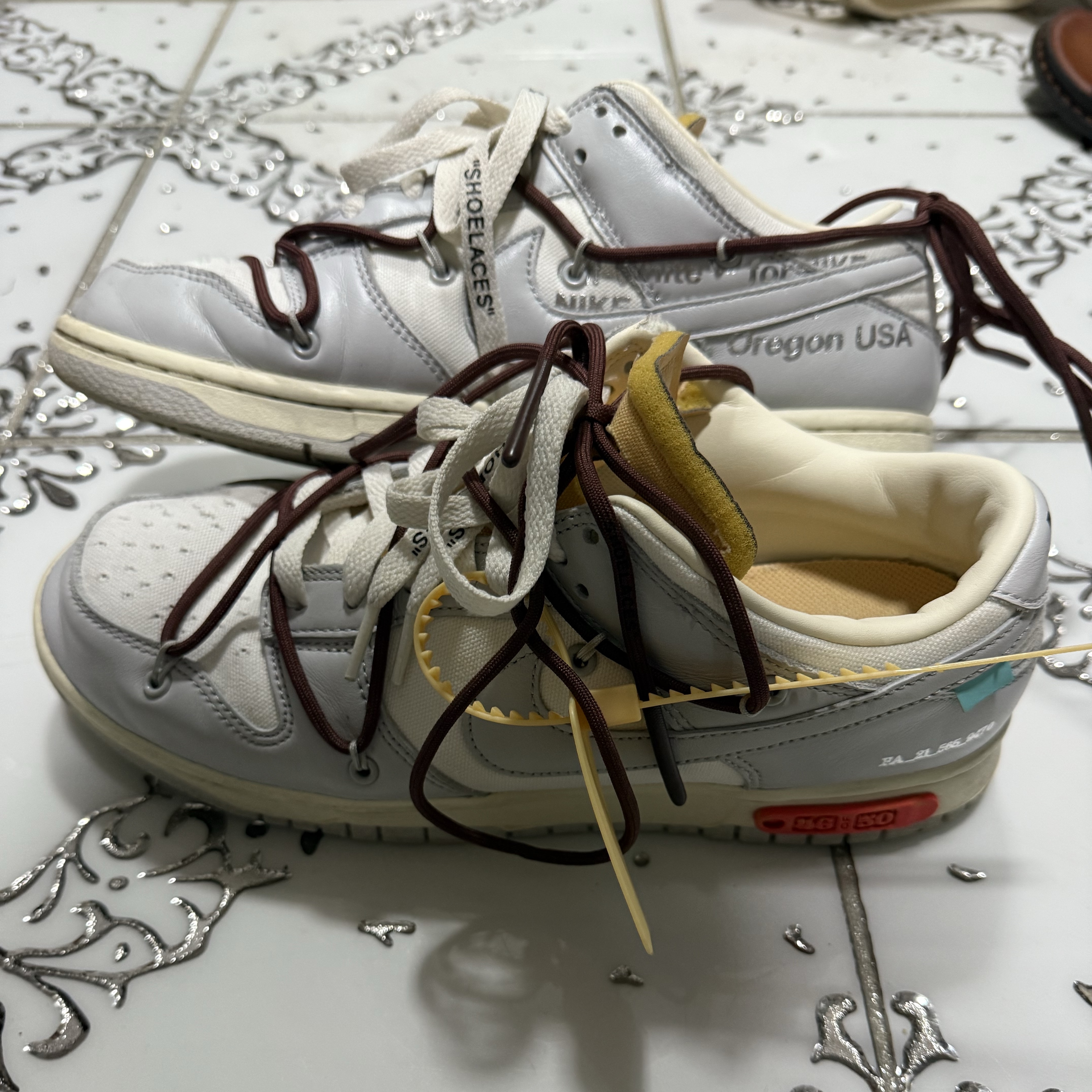Nike x Off-White Dunk Low The 50 - Lot 46 착용 스타일