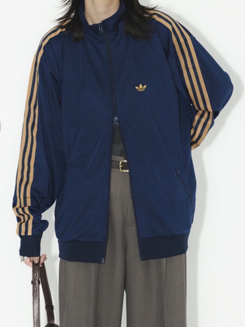 Adidas Track Jacket Night Indigo Mesa - KR Sizing 착용 스타일