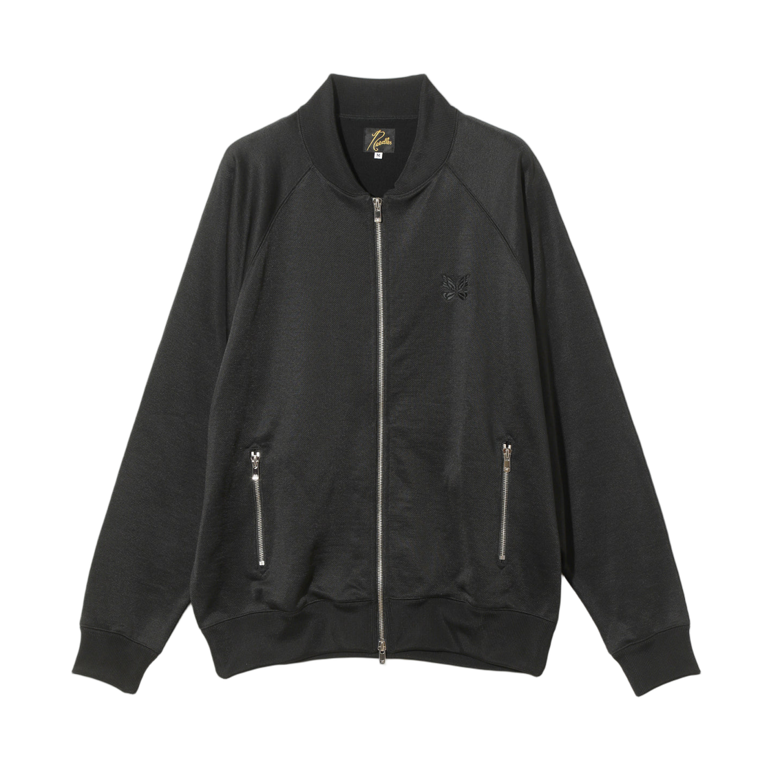 RW327C Needles Dolman Sleeve Track Jacket Bright Jersey Black