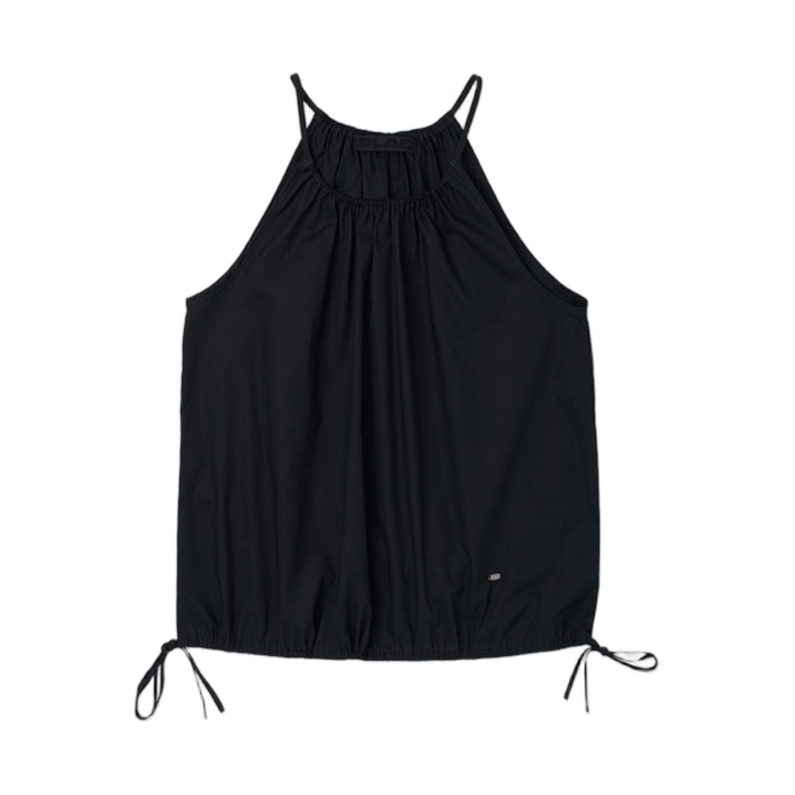 (W) 플랙 볼륨 슬리브리스 탑 블랙((W) PLAC Volume Sleeveless Top Black)
